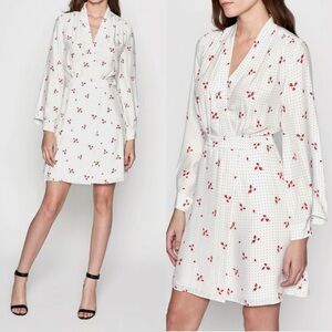 Equipment Allaire Long Sleeve Silk Wrap Dress